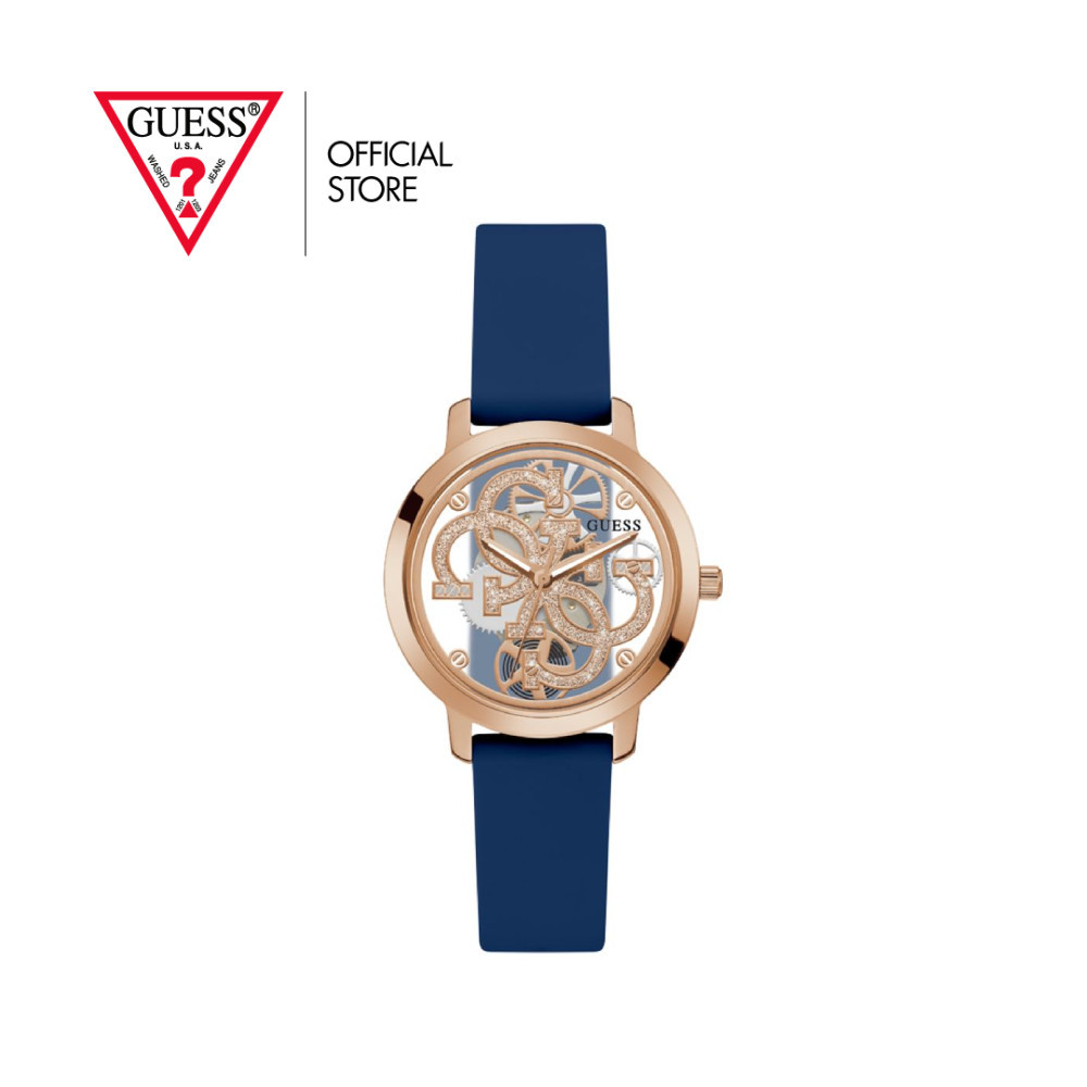 GUESS นาฬิกาข้อมือผู้หญิง รุ่น QUATTRO CLEAR GW0452L1 สีน้ำเงิน