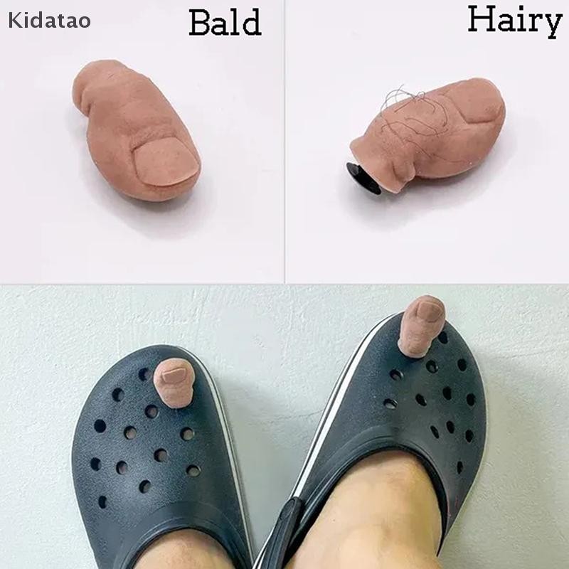 Kidatao Big Toe จระเข้แขวนรองเท้าตกแต่งตลก Crocs ตกแต่งรองเท้าสร้างสรรค์ตกแต่งใหม่