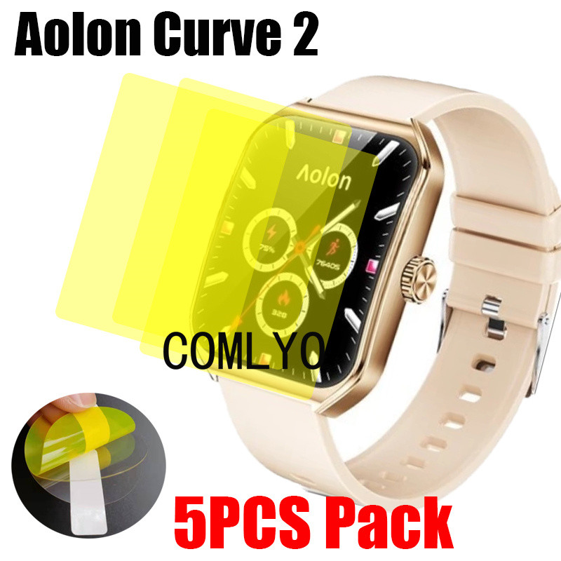 สําหรับ Aolon Curve 2 ป้องกันหน้าจอสมาร์ทวอท์ชฝาครอบบางเฉียบ HD ฟิล์ม TPU