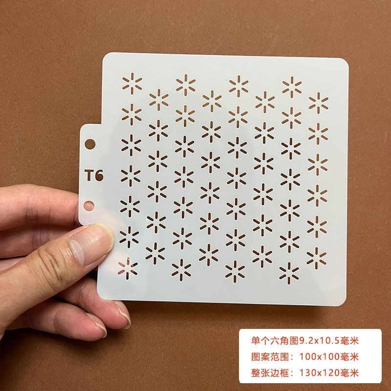 ยี่ซี ซาชิโกะ เย็บปักถักร้อยรูปแบบแม่แบบไม้บรรทัดโต๊ะน้ําชากรงแม่แบบตาข่ายเข็มขนาดเล็กเย็บปักถักร้อยแม่แบบวาดแม่แบบในคลังสินค้า