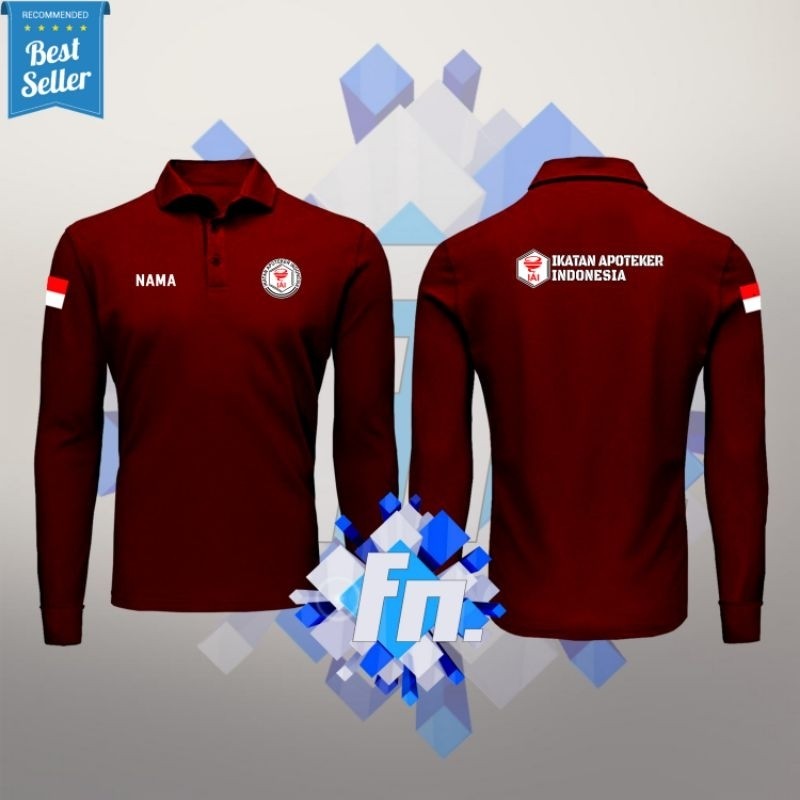 เสื้อโปโลแขนยาว INDONESIAN PHARMACY ASSOCIATION IAI PAFI