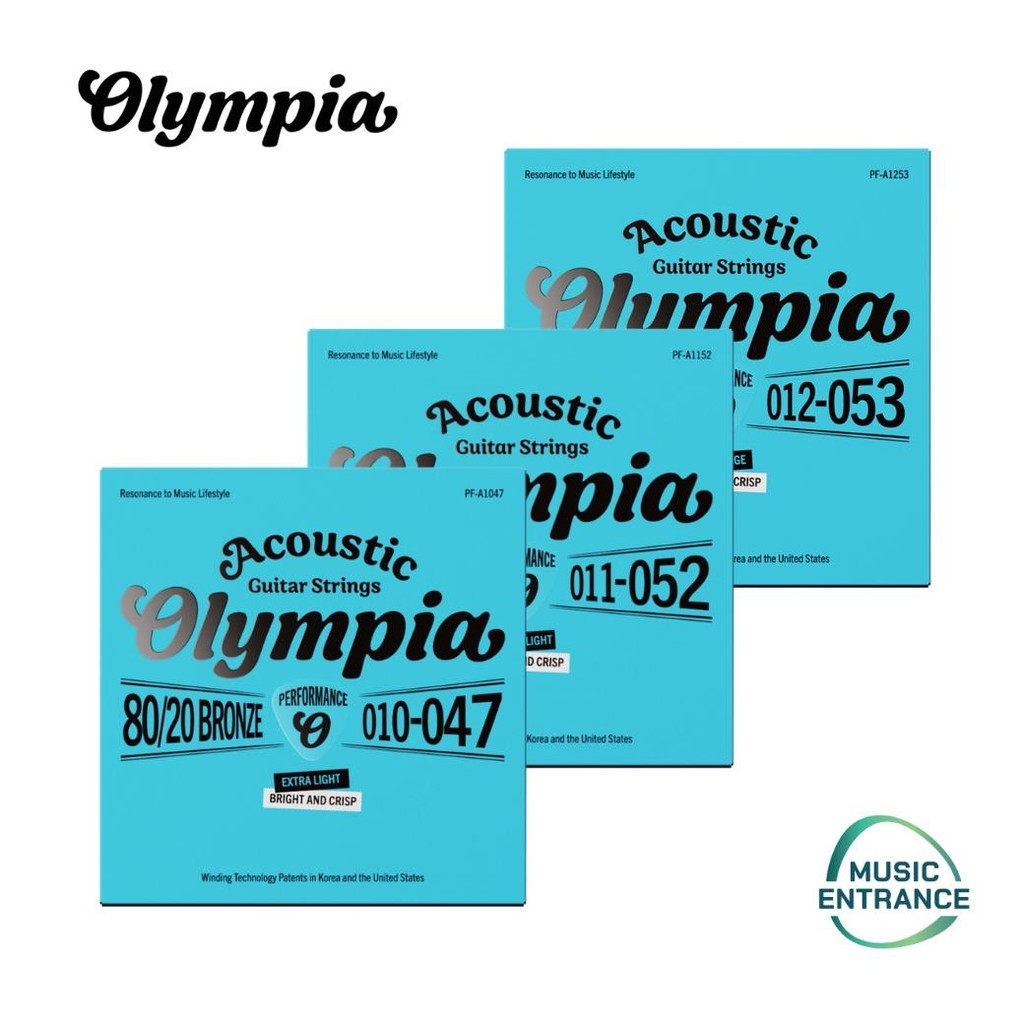 Olympia Performance Series Olympia 80/20 Bronze สายโปร่ง สายกีตาร์โปร่ง Acoustic Guitar Strings