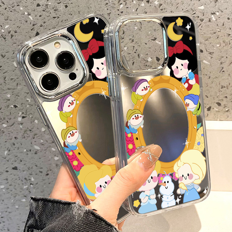 INS Case For เคส iPhone 16 15 13 11 14 12 17 Pro Max เคสไอโฟน11 15pro 11pro Lovely เคสโทรศัพท์มือถือเคลือบกระจกไฟฟ้า