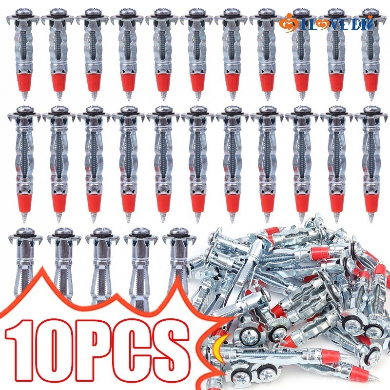 Hollow Drive Wall Anchor สกรูชุด - Heavy Duty ขยายสลักเกลียวสําหรับ Cavity Anchor Plasterboard Fixing อุปกรณ์เสริม