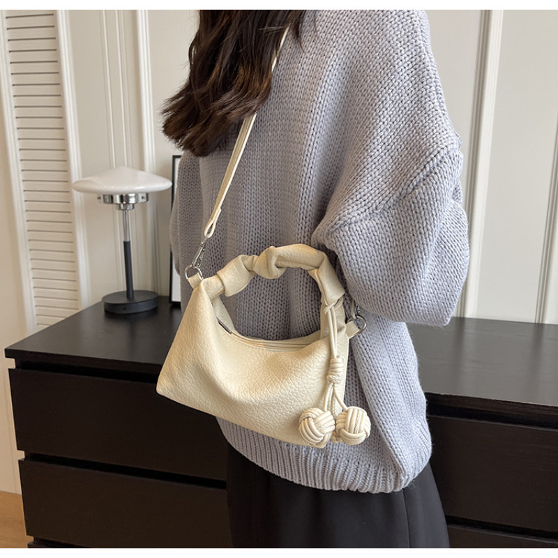 Mousoon High Sense MiuMiu Bag Underarm Bag Womens New Special-Interest Design Shoulder Crossbody Portable Dumpling Bag