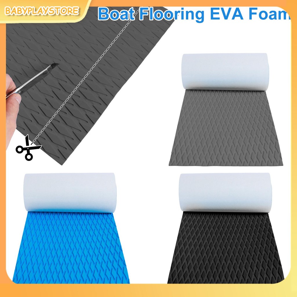 เรือแผ่นปูพื้นevaโฟมเรือdeckingแผ่นลื่นพรมเรือmarineเรือselfกาว1200x300x5มม.shopqjc4165