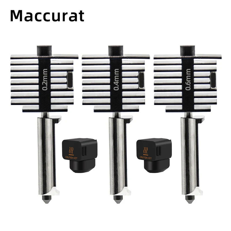 Bambu Lab A1 mini Hotend Kit with 0.2/0.4/0.6/0.8mm Hardened steel Nozzle For Lab A1 Replace Hotend 