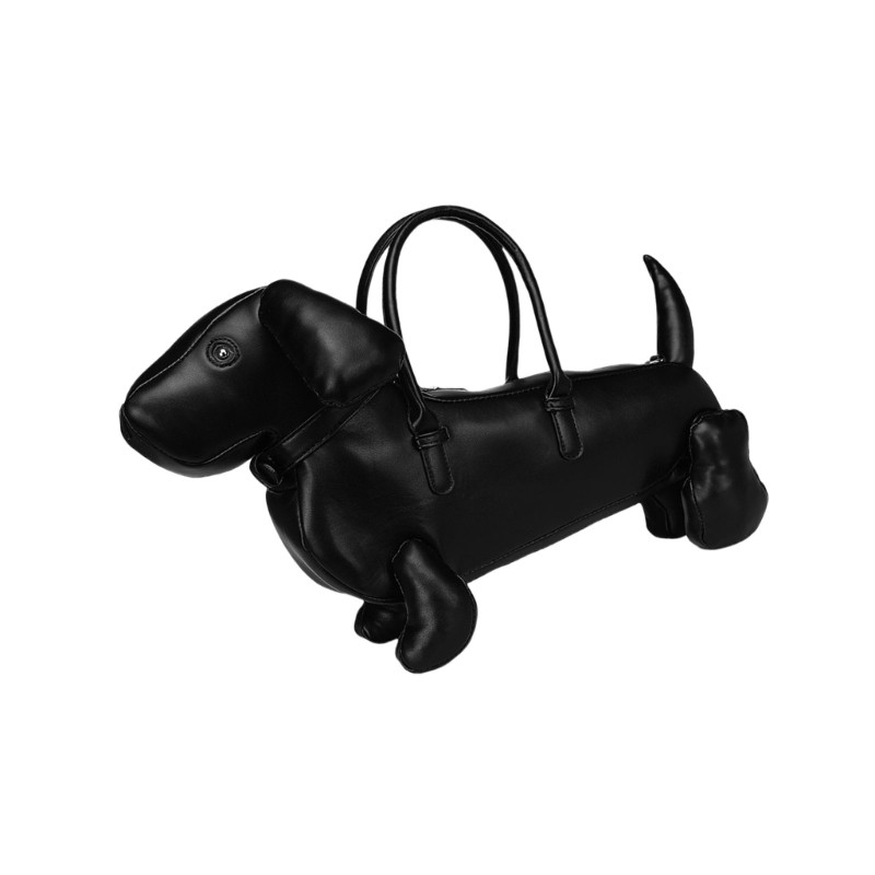 Capi ผู้หญิงสุนัขรูปร่างกระเป๋าสะพายกระเป๋าจับด้านบนสุนัขรูปร่างกระเป๋าสะพายข้างสําหรับการเดินทาง