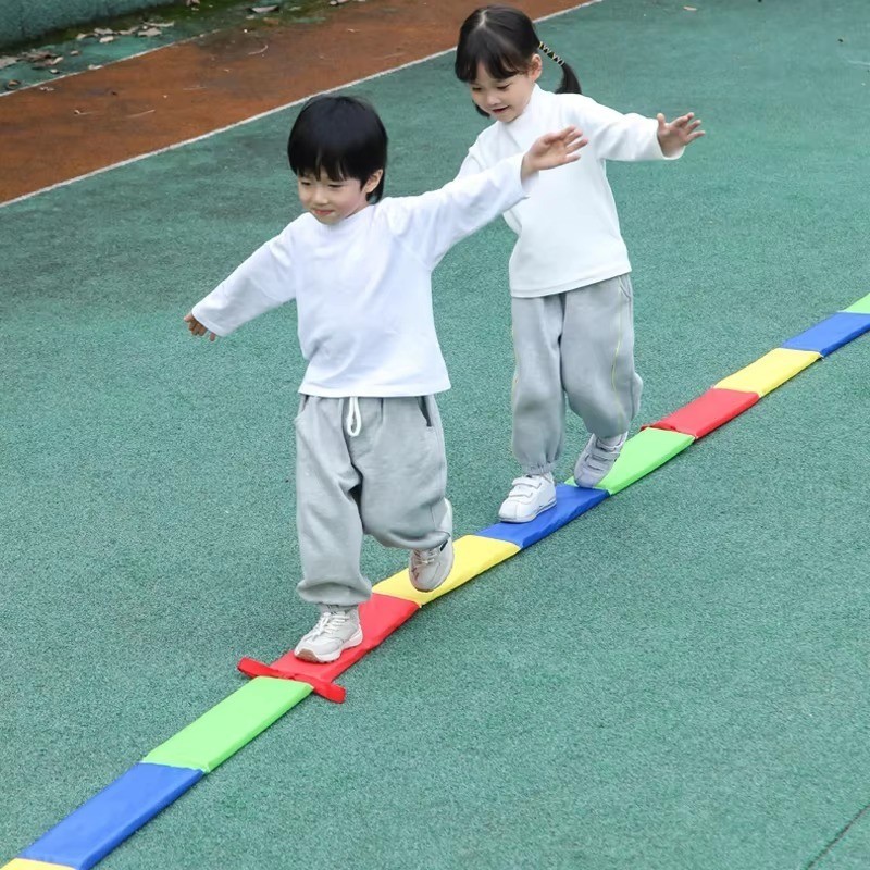 เด็กสนุกเกมกลางแจ้งกระโดดกรอบเจาะหลุมของเล่นประสาทสัมผัสบูรณาการการฝึกอบรมเด็กอนุบาลกีฬาอุปกรณ์ประกอบฉากหลายการเล่น - รูปที่ 5