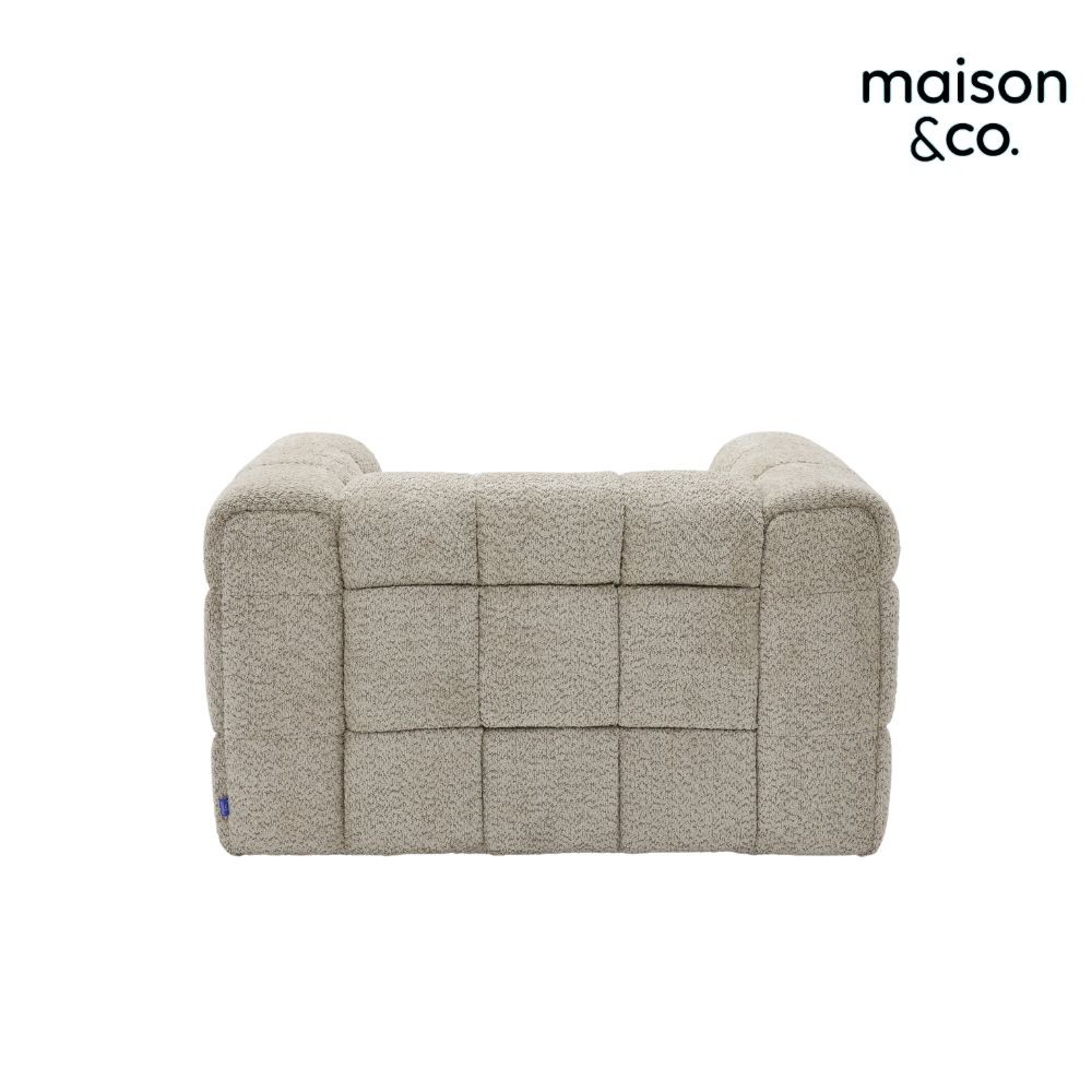 SB Design Square โซฟา 1S  LOFTA สีน้ำตาลอ่อน (127x86x72 ซม.)  แบรนด์ MAISON&CO. - รูปที่ 2