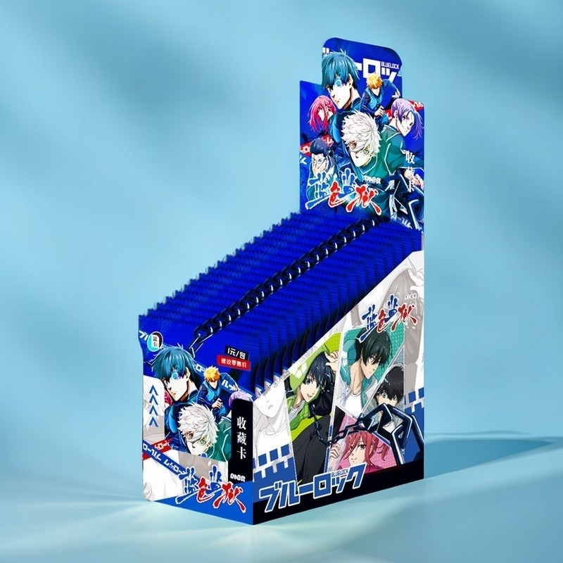 Blue Lock Collectible Trading Card Box 30 แพ็คการ์ดหายากของเล่นผลิตภัณฑ์อย่างเป็นทางการ ของขวญั ปีใหม