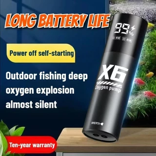 จัดส่งจากประเทศไทยNEBULAR Aerator พร้อม 48H Runtime, Fish Tank Aerator Low Noise Oxygen Pump, แบบพกพา USB ชาร์จเงียบ 5W Aquarium ปั๊มสําหรับตกปลาตกปลา