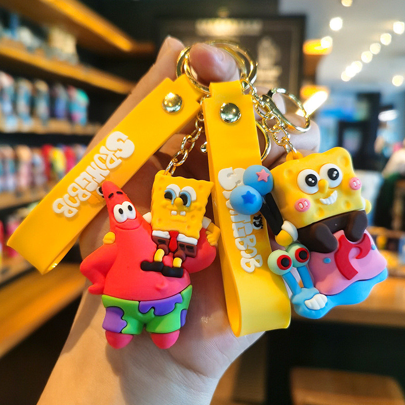 การ์ตูนน่ารัก SpongeBob SquarePants Brothers พวงกุญแจ/จี้ตุ๊กตาสร้างสรรค์ Claw เครื่องตกแต่งของขวัญ