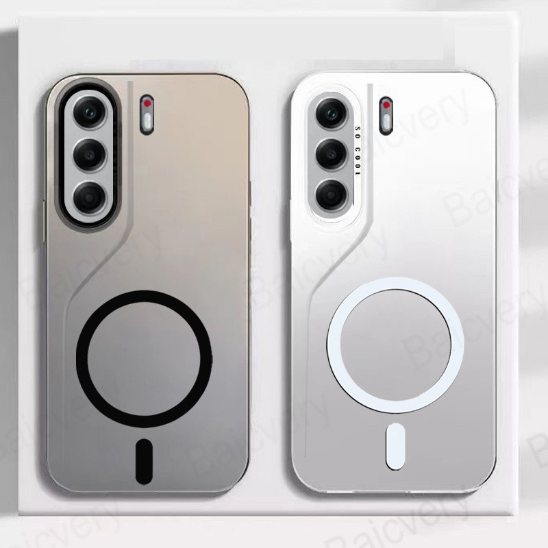 เคสแข็ง Tecno Camon 40 Pro 5G 4G Camon 40 Casing with Magnetic Wireless Charger Sticker