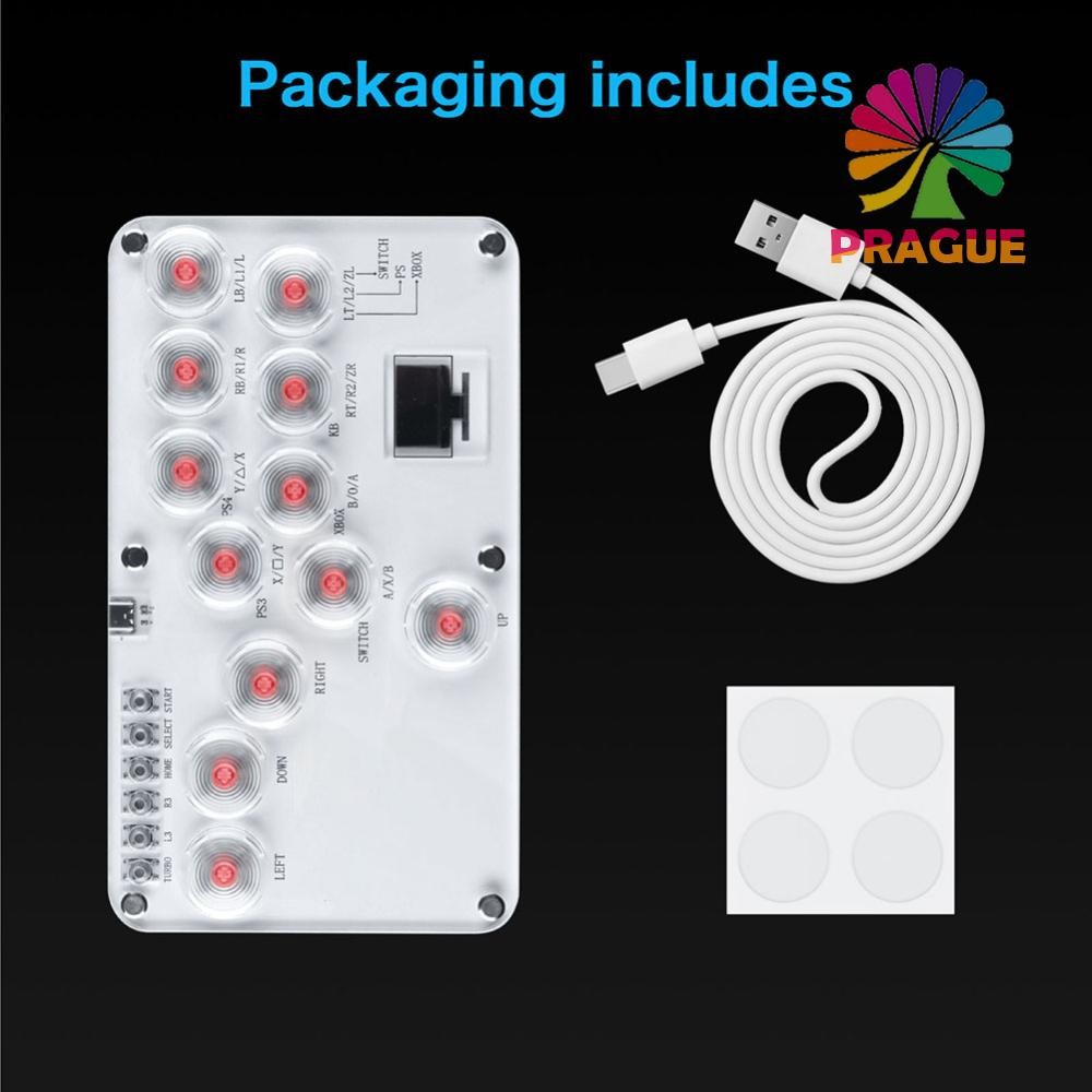 Arcade Fightstick 12Keys All-Button Stickless Arcade Stick สําหรับ PC/PS4/PS3/Switch [prague.th] - รูปที่ 5