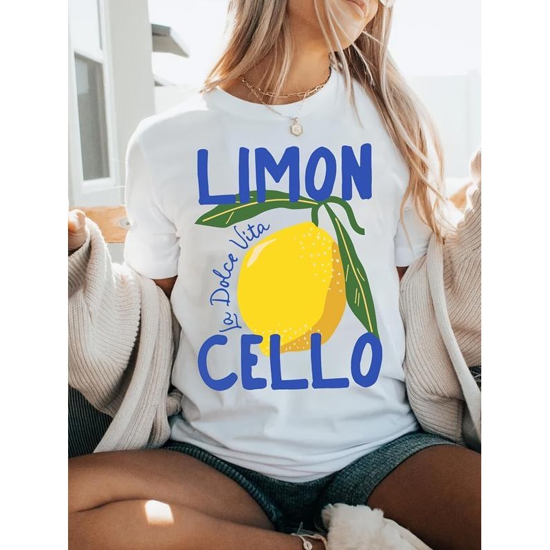 Papaya เสื้อยืด Oversize ลาย