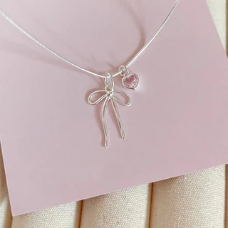 สร้อยคอหัวใจกุทัณฑ์โลหะผสม พลอยเทียม ยอดนิยมสําหรับสุภาพสตรี