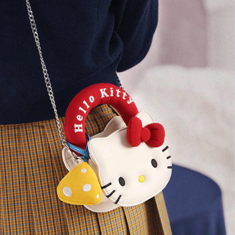 LHL BOUTIQUE กระเป๋าจิ๋ว hello kitty กระเป๋าถือ กันน้ํา น่ารัก สวยๆ โซ่ โบว์ หนัง pu