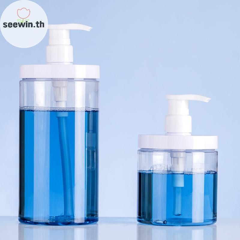 Seewin PET โลชั่นปั๊มขวดขนาดใหญ่ความจุแชมพูเปล่า Sub-bottling พลาสติกหัวปั๊มฝักบัวเครื่องสําอางคอนเทนเนอร์อุปกรณ์เสริมการเดินทาง th