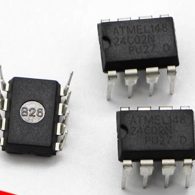AT24C02N-PU In-Line/DIP-8 24C02AN 24C02 หน่วยความจํา IC
