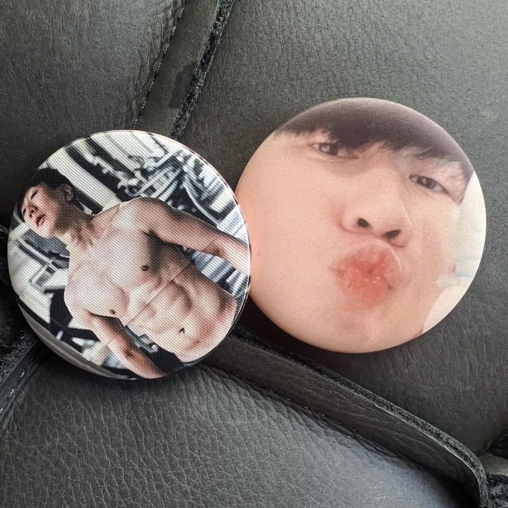 [Lin Junjie Emoticon Pack Puff] Lin Junjie Emoticon Pack Kiss Puff Wet Dry Dual-use Driving Personal
