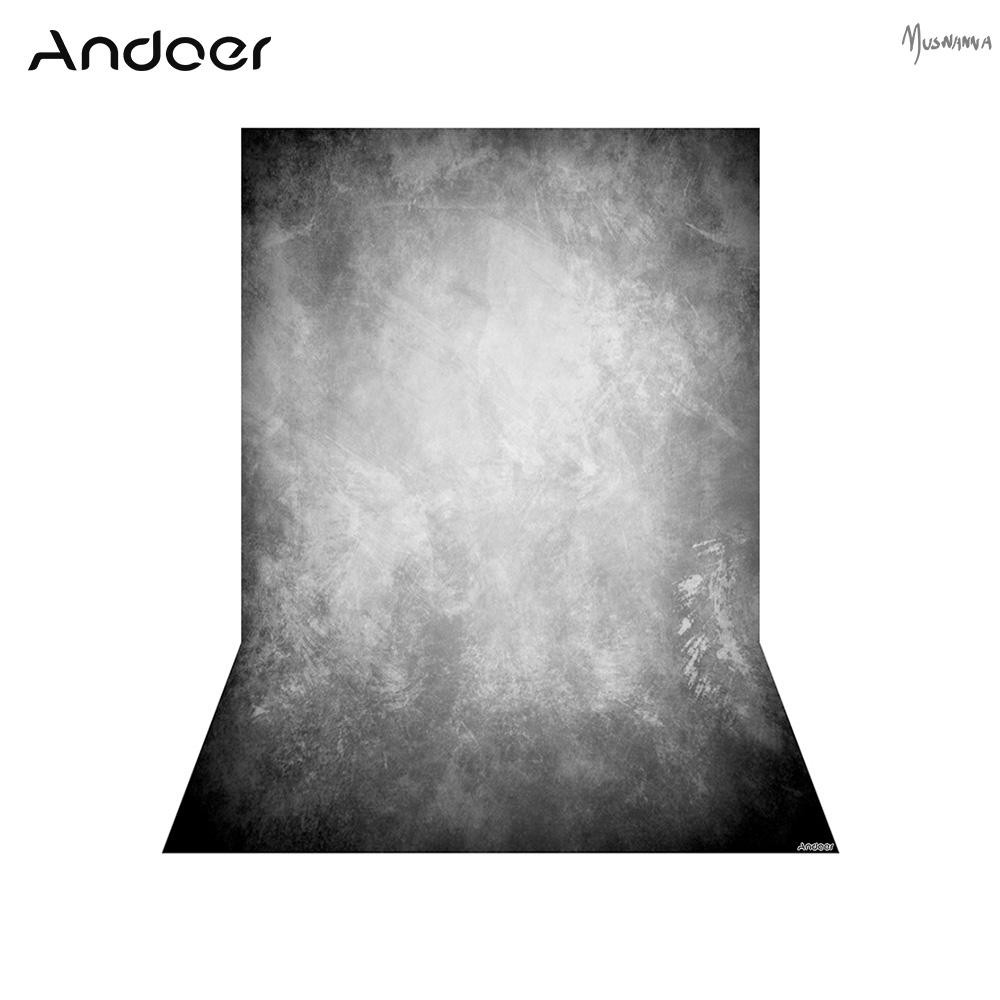 Andoer 1.5 * 2.1 M/5 * 7 ฟุตพื้นหลังการถ่ายภาพฉากหลังผนังสีเทาสําหรับกล้อง DSLR Photo Studio Vi การถ่ายภาพฉากหลัง Muswn-1