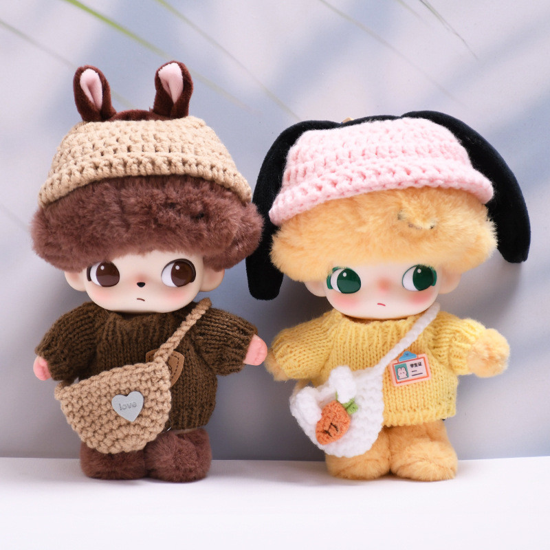 ชุดเสื้อผ้าตุ๊กตาจี้ DIMOO WORLD เสื้อกันหนาว หมวก แครอท กระเป๋าใบเล็ก ชุดเปลี่ยน