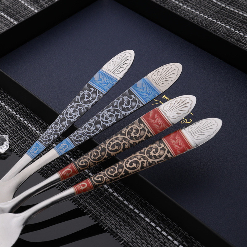 🚚 ค่าขนส่งสนับสนุน 🚚 สแตนเลส พิมพ์บนโต๊ะอาหาร พร้อมชุดช้อนส้อมและช้อนอาหารตะวันตก 🚚 ส่งภายใน 24 ชั่วโมง 🚚
 - รูปที่ 2