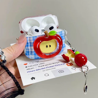 เคส Apple AirPodsPro2 ลายตารางสำหรับ AirPods 4/3/1/2 ปกป้องหูฟัง Apple