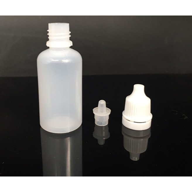 104pcs พร้อมส่ง 3/5/10/15/20/30/50/100ml ขวดบีบหยด ขวดและฝาสีขาว Dropper Bottle ขวดยาหยอดตา วัสดุพลาสติกPE