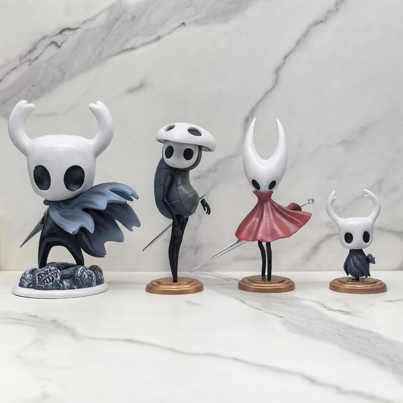 4 ชิ้น Hollow Knight อัศวินรูป Figuine ชุดตกแต่ง PVC ของเล่น