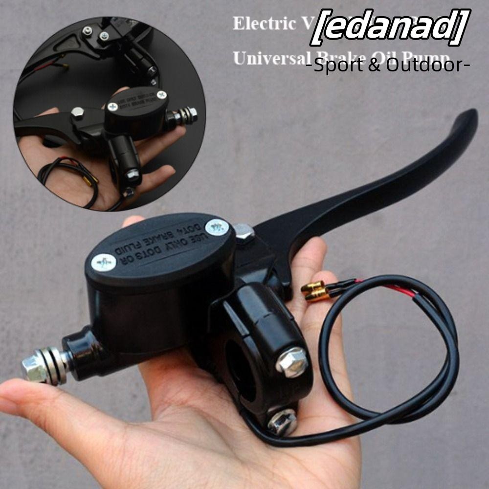 EDANAD ปั๊มน้ํามันเบรค, อลูมิเนียมอัลลอยด์ ดิสก์เบรกไฟฟ้าสากล, 4 รูปแบบ เบรคหน้าสีดํา