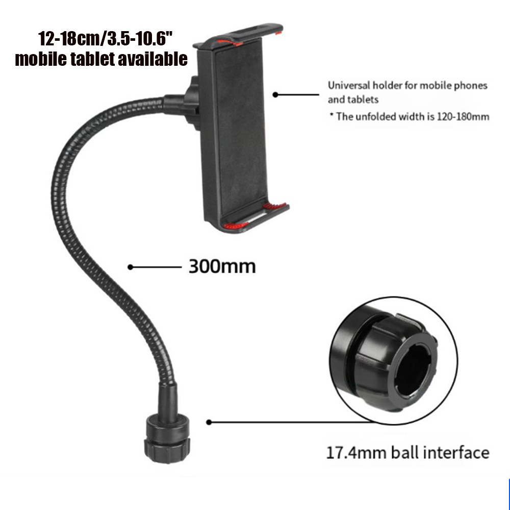โทรศัพท์มือถือแท็บเล็ต Live Stands Ball Head ท่อข้อศอกโลหะ Universal ปรับ One Clip Stands อุปกรณ์เสริม 20/30 ซม. - รูปที่ 6