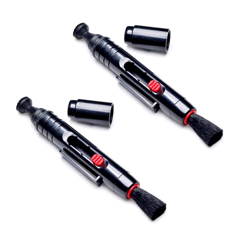 KIIK Professional เลนส์ทําความสะอาดปากกาสําหรับกล้อง DSLR VCR และอุปกรณ์ออปติคอลพร้อมแปรงทําความสะอา