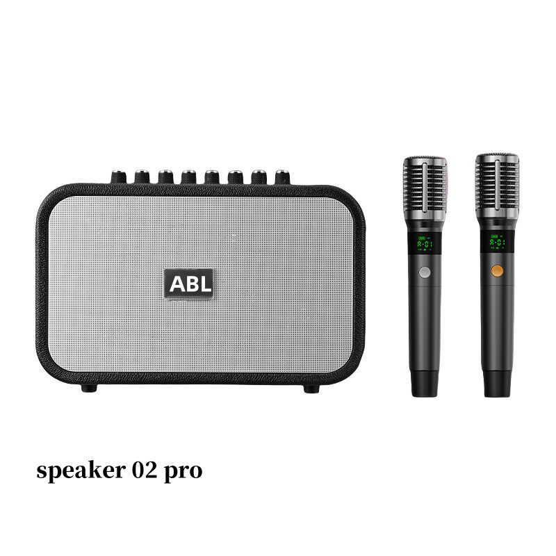ลำโพงบลูทูธ เบสแน่น 80W รุ่น Speaker 02 Pro แถมไมค์ 2 ตัว มีการ์ดเสียงสำหรับไลฟ์สด ร้องคาราโอเกะ ลำโพงพกพาได้ มีแบตในตัว