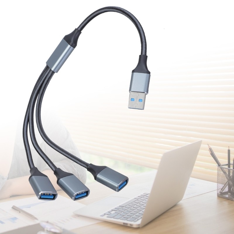 WIN USB OTG Splitter Y สาย USB ชาย 3 หญิง USB2 0 ตัวแปลงหลายพอร์ต USB