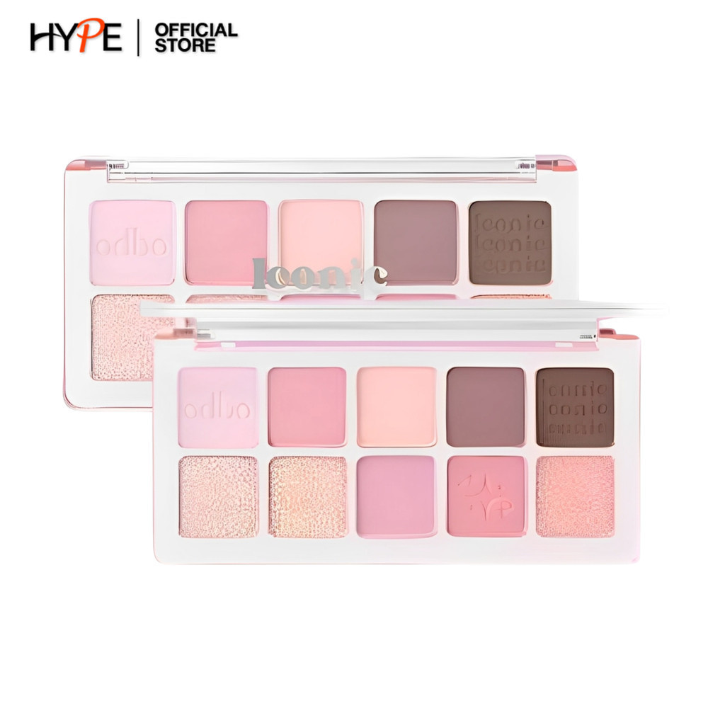 odbo Iconic Eyeshadow Palette พาเลท อายแชโดว์ 10 เฉดสี (OD2029)
