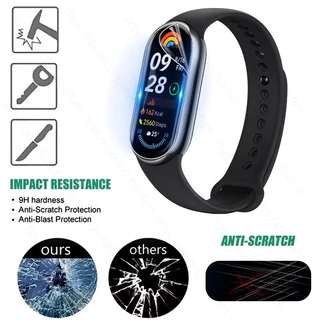 3D Curved /Tempered Glass Film for Xiaomi Mi Band 10/9/8 NFC Hydrogel Soft Screen Protector Accessories