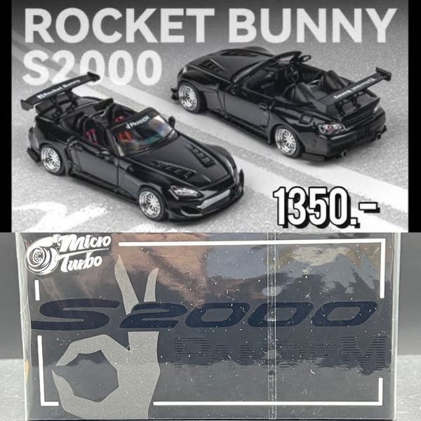 Micro Turbo 1/64 
S2000 Rocket Bunny Metallic Black