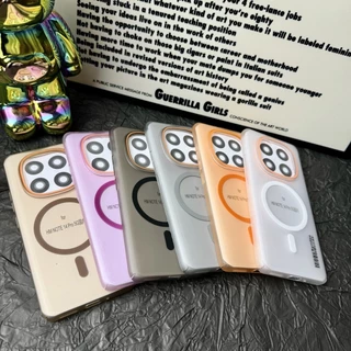 เคสโทรศัพท์แม่เหล็กสำหรับ Xiaomi Redmi Note 15 14 Pro Plus 14C 14R 13 Pro+ 5G 4G Magnetic magnet Case เคสป้องกันการกระแทกแบบด้านลายบาร์โค้ดสร้างสรรค์