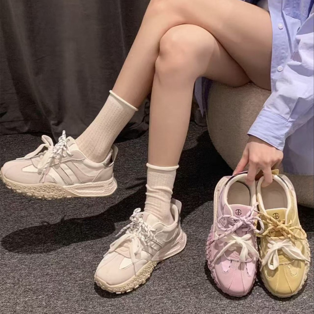 One for all พร้อมส่งจากไทย TX659 รองเท้าแพลตฟอร์ม ใส่สบาย หรูหรา ทันสมัย พื้นหนา1นิ้ว รองเท้าผู้หญิง