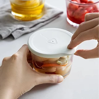 Omocha | ถ้วยแก้วพร้อมฝา สำหรับน้ำพริก Glass Storage Container