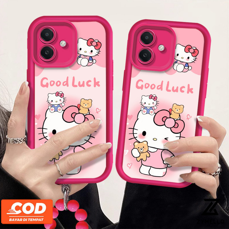 กรณี OPPO Reno12 F 5G Reno 12 5G Reno12 Pro 5G Reno11 F 5G Reno 11 5G Reno 10 5G Reno 8T 5G Reno 8T 4G Reno 8Z 5G Reno 7Z 5G Reno7 Reno8 Reno4 C53 Reno5 realme C65 C61 C55หมายเหตุ50หมายเหตุ60การ์ตูนหมี KT CAT กันกระแทก TPU mobil