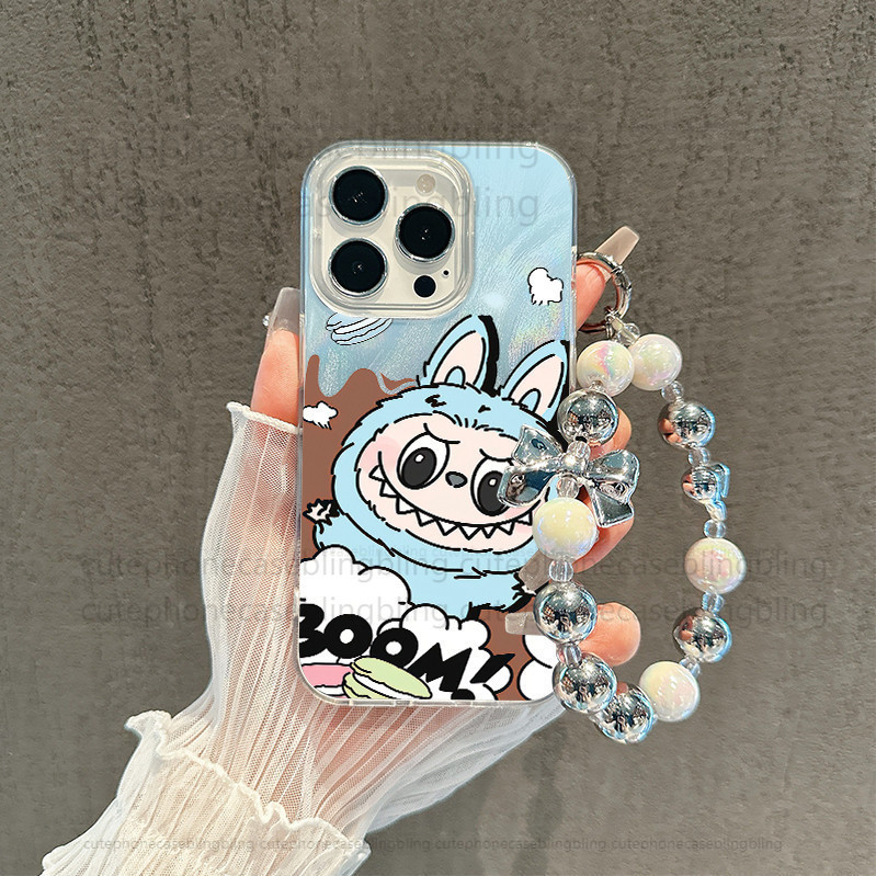 [เคส+สร้อยข้อมือ]เคสโทรศัพท์ฟักทองไล่ระดับสีสีฟ้า REALME c20ac21yc25yc30c33c35 C2+35u5i+35s 50iprime