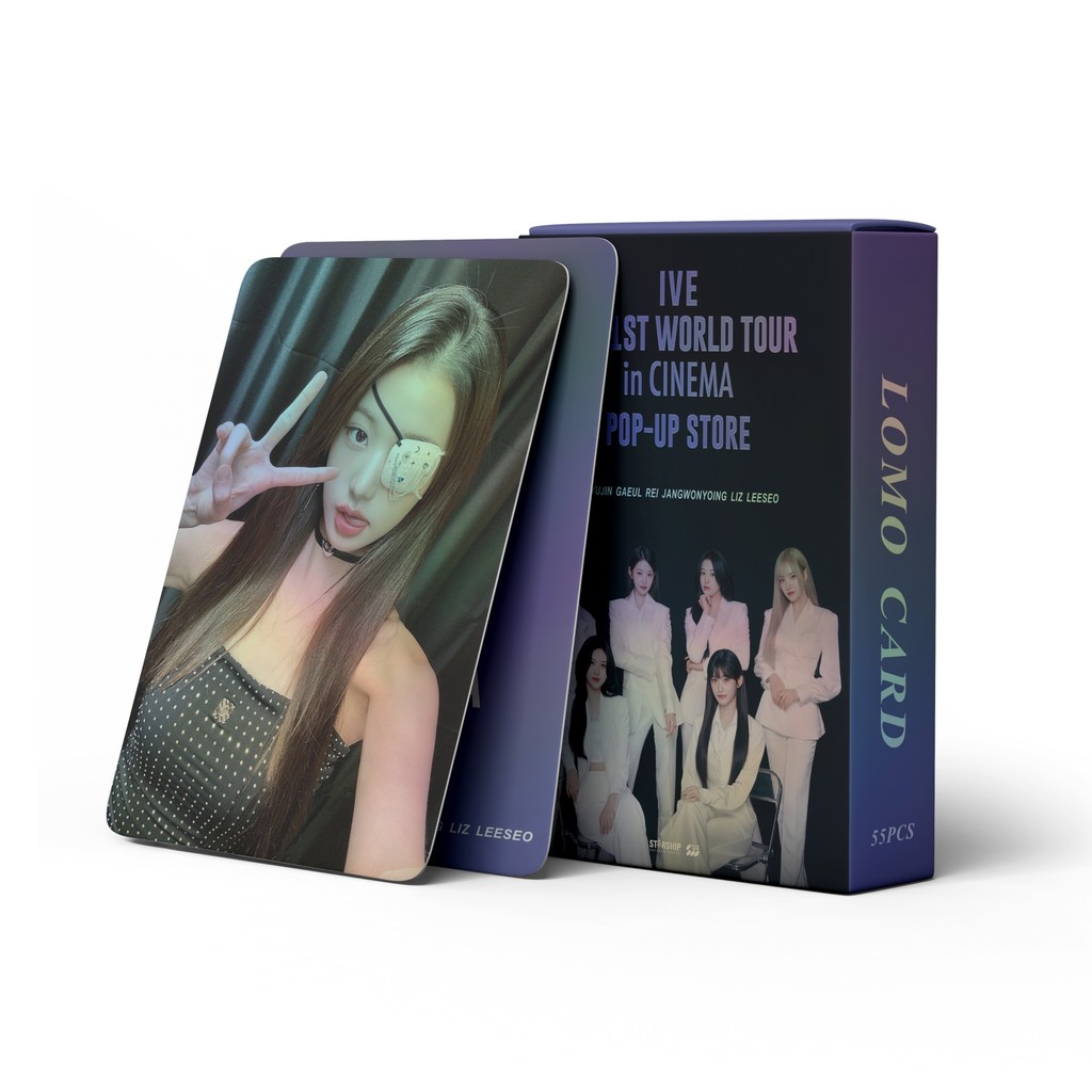 50-124pcs IVE โฮโลแกรมเลเซอร์ Lomo การ์ด WORLD TOUR ใน CINEMA SHOW WHAT I HAVE TEASER Alive SWITCH การ์ดรูปถ่าย WONYOUNG YUJIN LIZ LIZ LEESEO REI GAEUL โปสการ์ดโฮโลแกรม