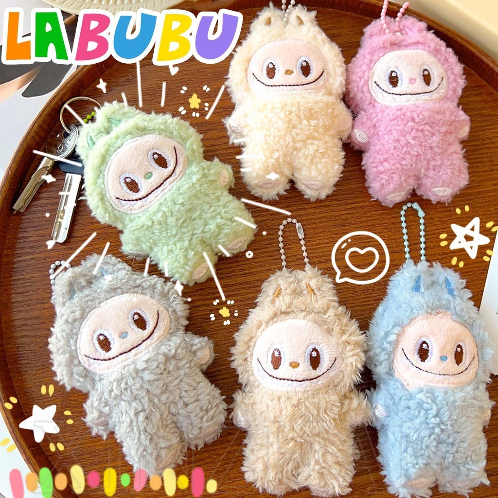 ลาบู ตุ๊กตาตุ๊กตาจี้-อะนิเมะแกะน้อยของเล่นตุ๊กตาพวงกุญแจ-การ์ตูนน่ารักโคมไฟคู่แหวนที่สําคัญ-นักเรียนกระเป๋านักเรียนแขวนเสน่ห์-ของขวัญสําหรับเพื่อนสาว