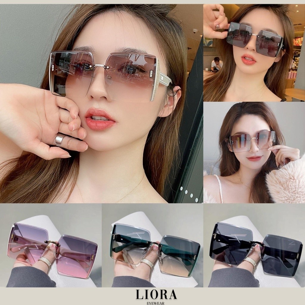 LIORA รุ่น K1 แว่นตาทรงเหลี่ยมปิดโหนกแก้ม รุ่นนี้ได้ทุกทรงหน้าค่ะ