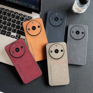 เคส Realme 11 Pro Plus 5G เคสโทรศัพท์หนังธุรกิจสีทึบ YBP