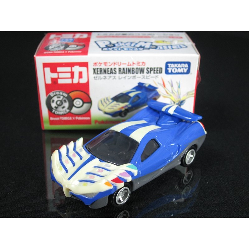 ของแท้ TOMY TOMICA Tomei Alloy Red White Box Pokemon XY Xernias X God Sports Car