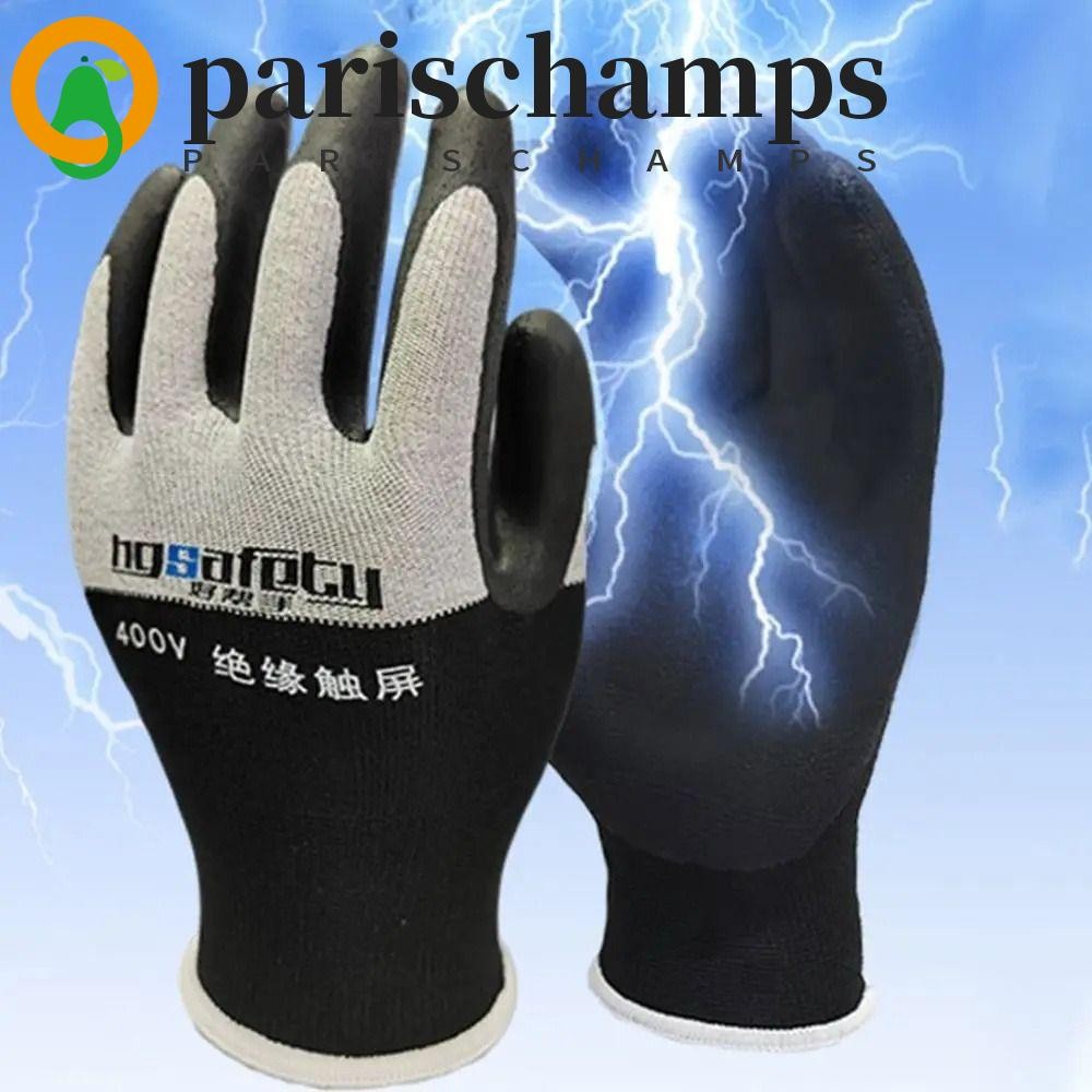 Parischamps ถุงมือฉนวนไฟฟ้า, แรงดันไฟฟ้าแบบยืน 400V/500V หน้าจอสัมผัสถุงมือป้องกันไฟฟ้า, ความปลอดภัย
